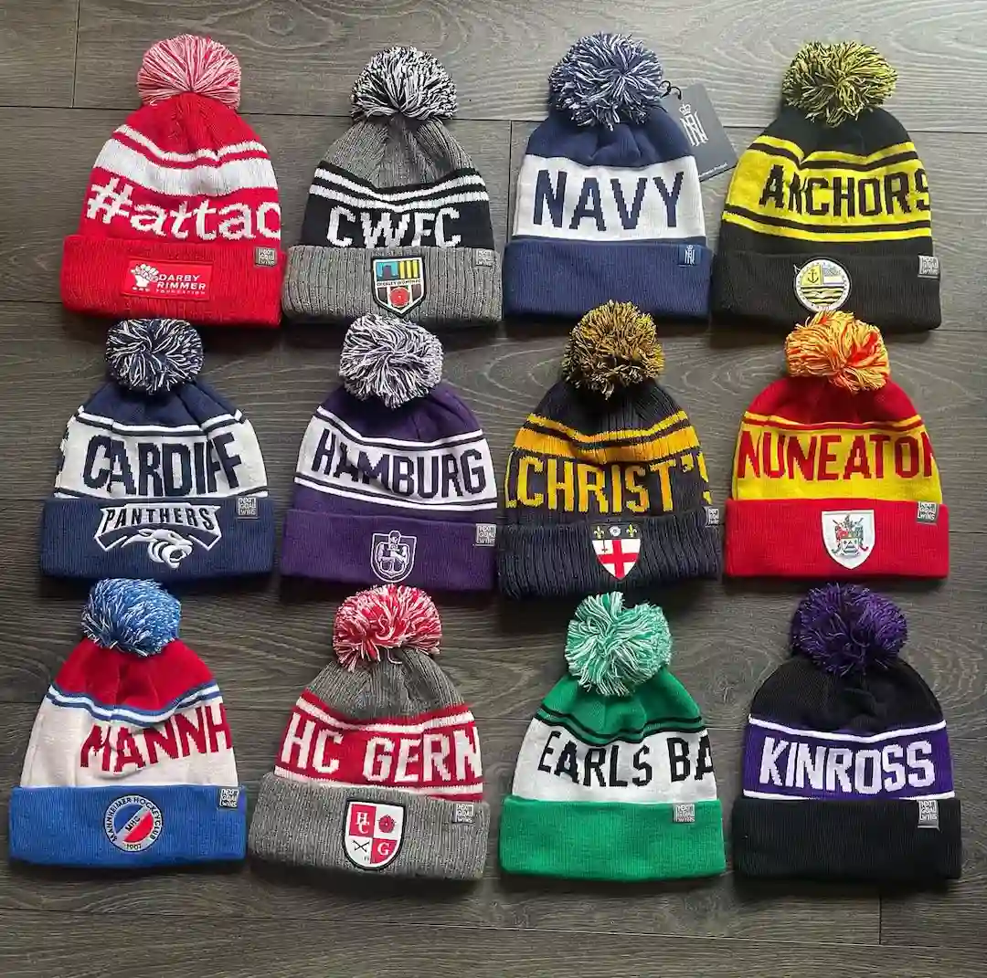 Bobble hats in every design. Good quality and premium materials.