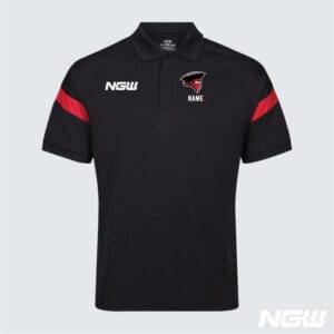 BUCS Polo Shirt Black/Red - Adult